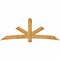 Ekena Millwork Alberta Rough Sawn Timber Gable Bracket, Western Red Cedar, 96"W x 36"H x 4"D x 6"F, 9/12 Pitch GBW096X36X0406ALB00RWR - alternate 1